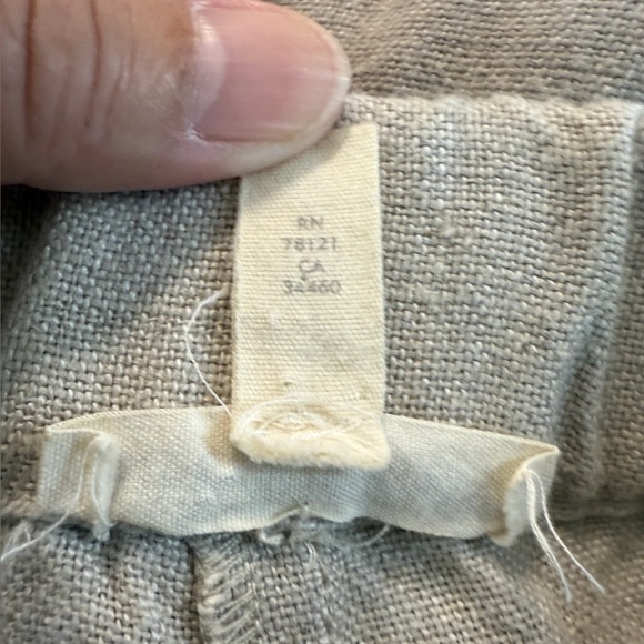 Eileen Fisher Women’s Size Small 100% Organic Linen Cropped Pants - Picture 8 of 8